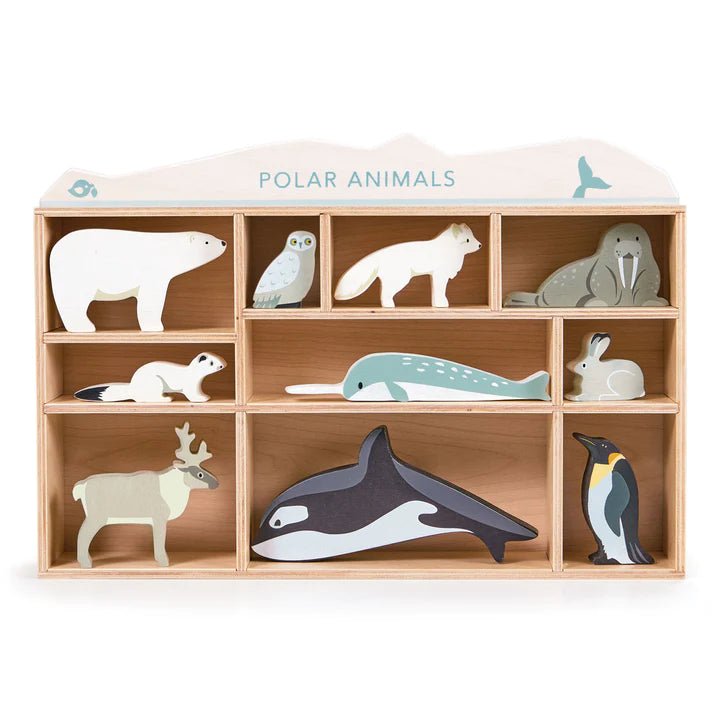 Polar Animals and Shelf by Tender Leaf Toys - Timeless Toys