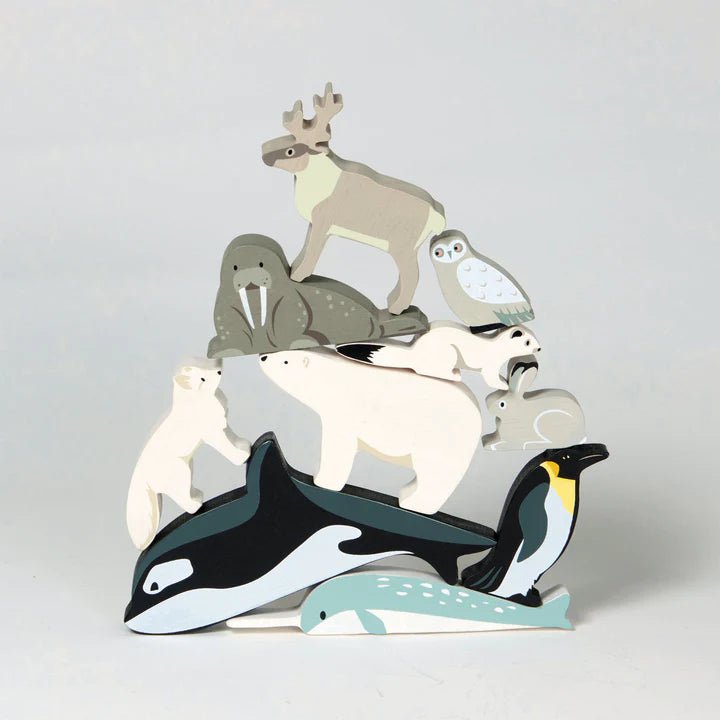Polar Animals and Shelf by Tender Leaf Toys - Timeless Toys