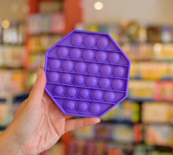 Pop It Fidget Toy - Octagon Purple - Timeless Toys