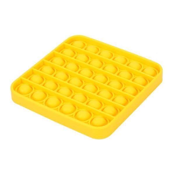 Pop It Fidget Toy - Square Yellow - Timeless Toys
