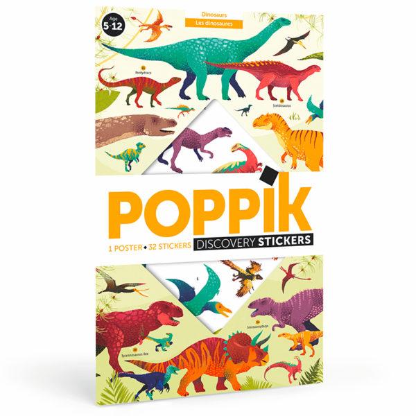 Poppik - Discovery Sticker Poster - Dinosaurs - Timeless Toys