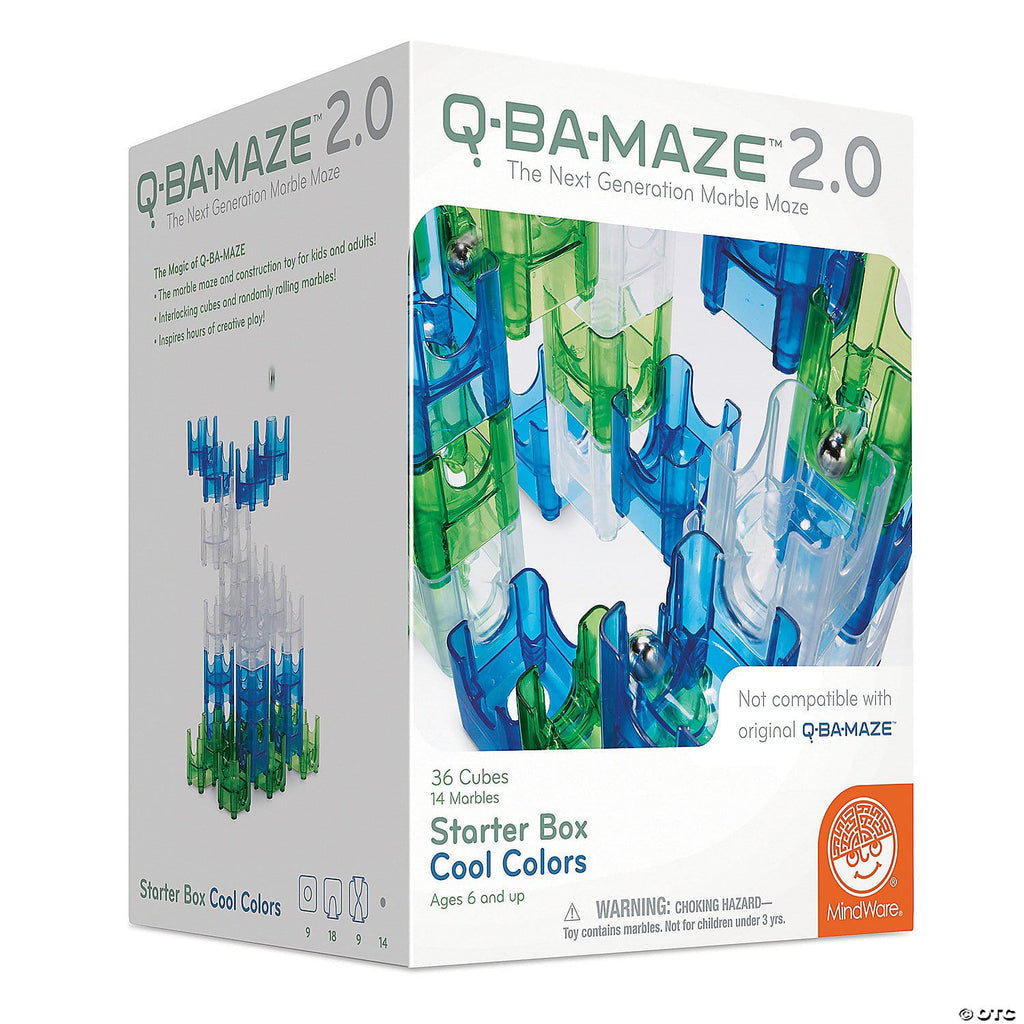 Q-Ba-Maze 2.0 Starter Box Cool Colour Set- Mindware - Timeless Toys