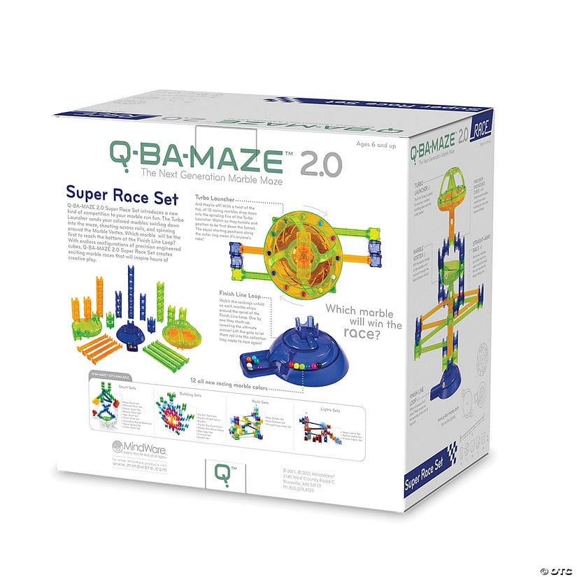 Q-Ba-Maze 2.0 Super Racing Set - Mindware - Timeless Toys