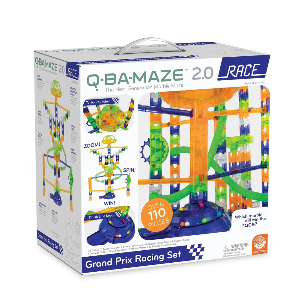 Q-Ba-Maze Grand Prix Racing Set- Mindware - Timeless Toys