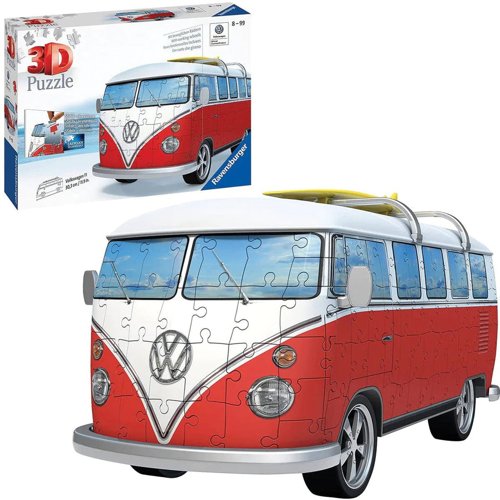 Ravensburger - 162pc Volkswagen T1 Campervan 3D Puzzle - Timeless Toys