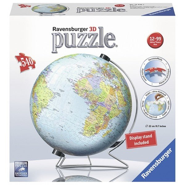 Ravensburger - 540pc 3D Puzzle - The Earth - Timeless Toys