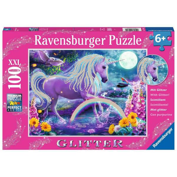 Ravensburger - Glitter Unicorn 100pc XXL puzzle - Timeless Toys