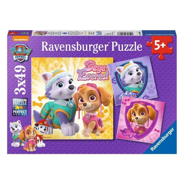 Ravensburger - Paw Patrol Glamour Girls - 3 x 49pc puzzles - Timeless Toys