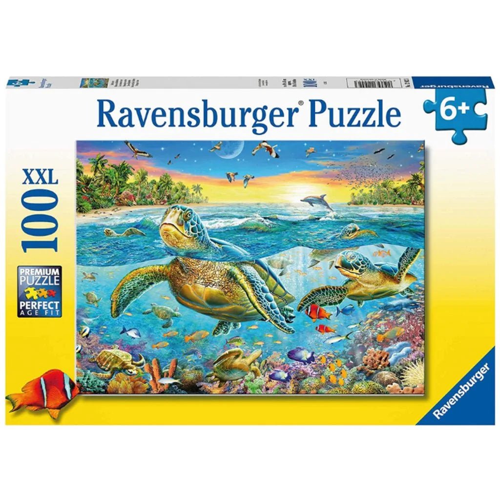 Ravensburger - Swim with Sea Turtles - 100pc XXL puzzle - Timeless Toys