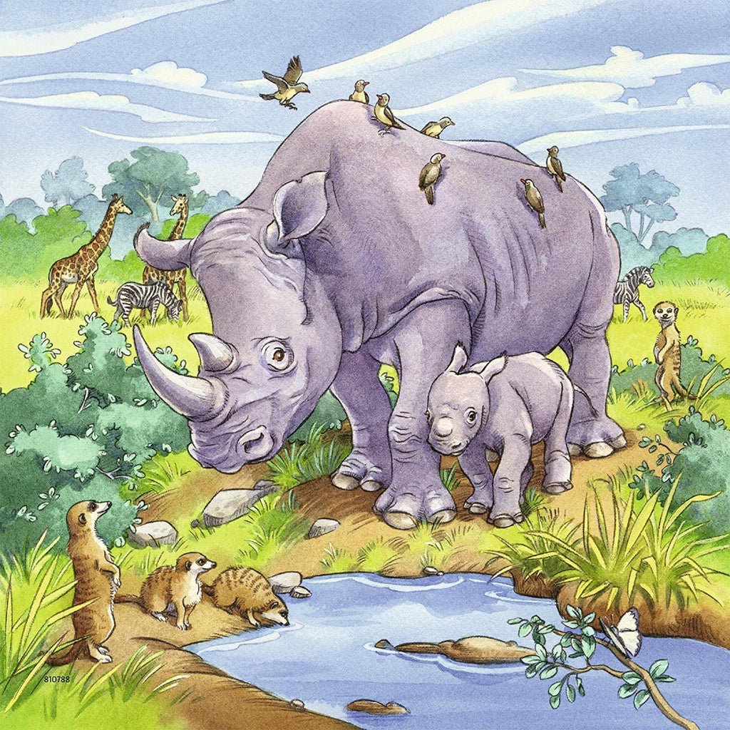 Ravensburger - Wild Animals - 3 x 49pc puzzles - Timeless Toys