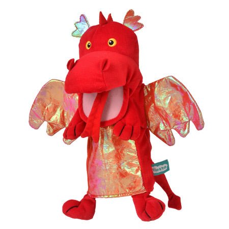 Red Dragon Moving Mouth Hand Puppet - Timeless Toys