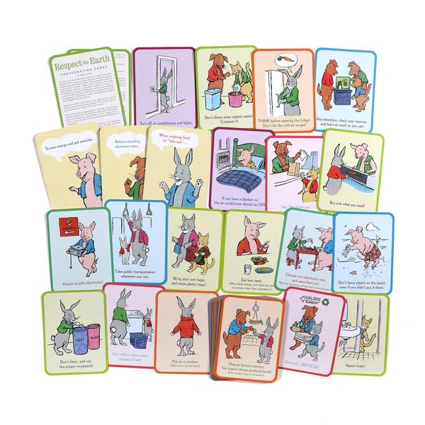 Respect the Earth Conversation Flash Cards - Timeless Toys