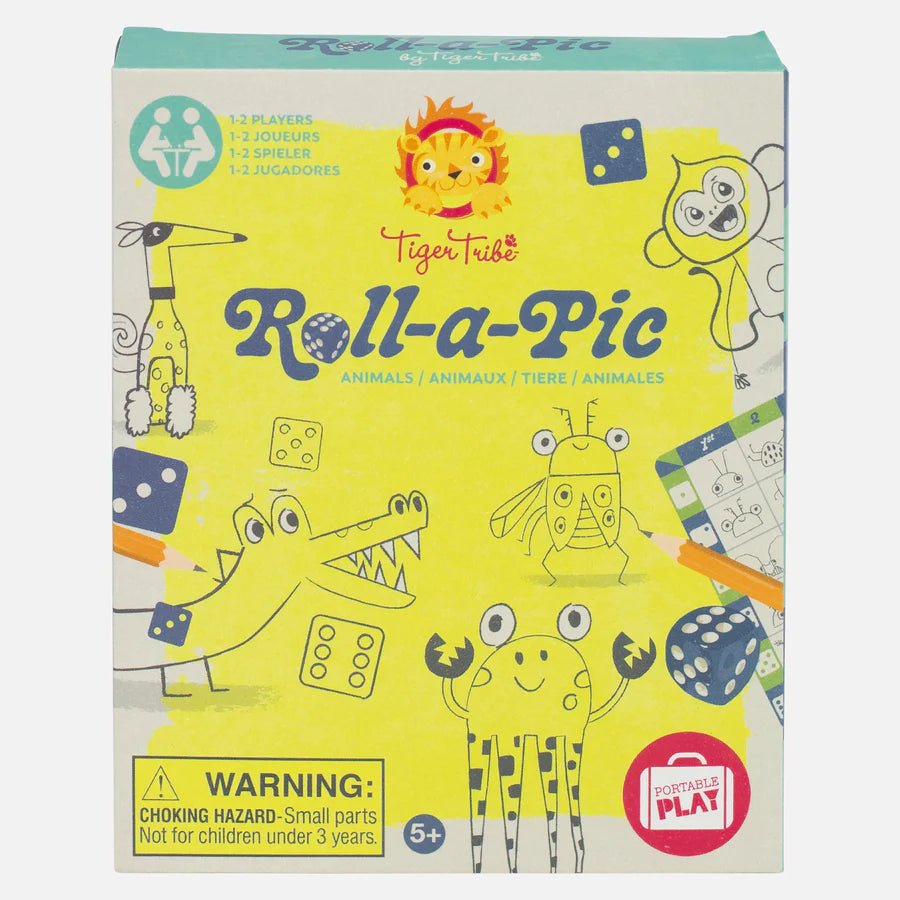 Roll a Pic Drawing Game - Animals by Tiger Tribe - Timeless Toys
