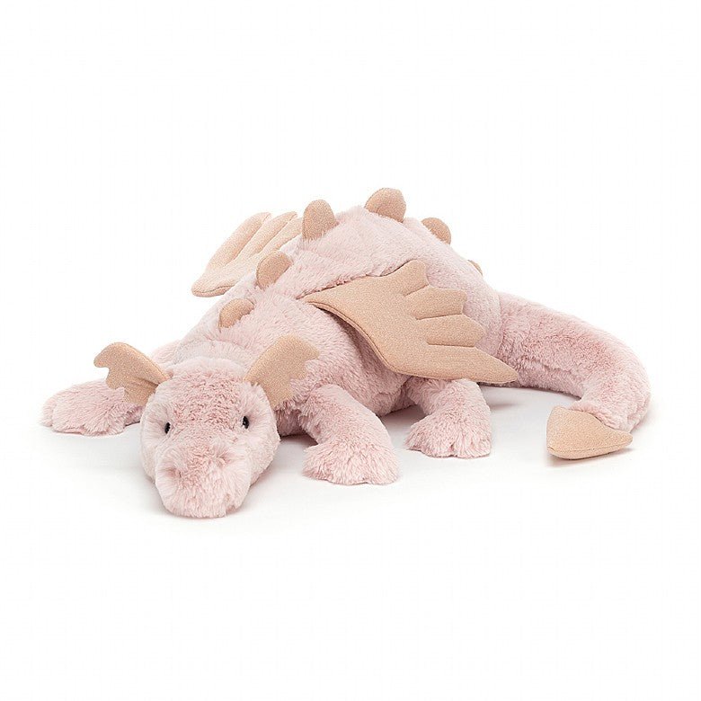 Rose Dragon (Huge) by Jellycat Timeless Toys Rose Dragon (Huge) by Jellycat Timeless Toys