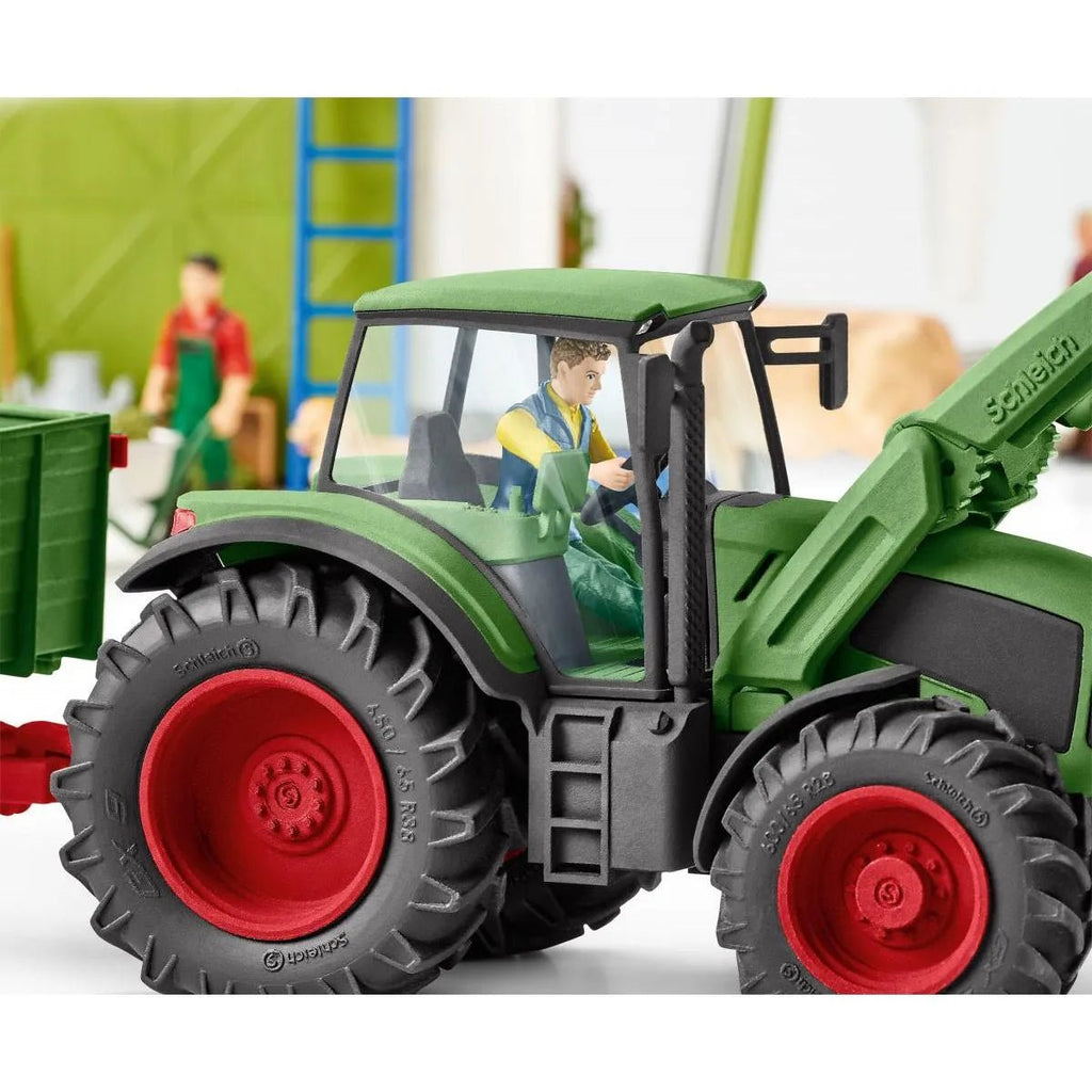 Schleich Farm World - Tractor with Trailer - Timeless Toys
