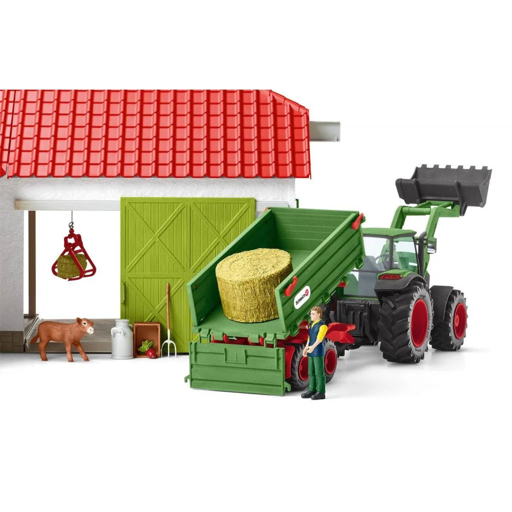 Schleich Farm World - Tractor with Trailer - Timeless Toys
