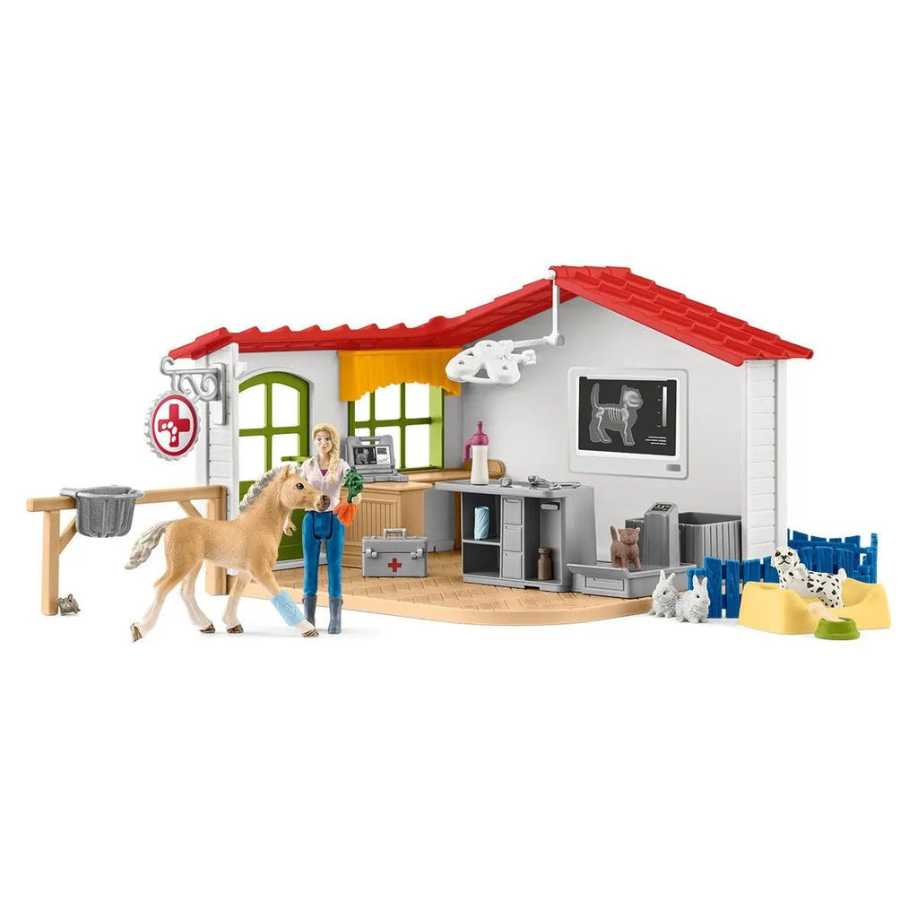 Schleich Farm World- Veterinarian Practice With Pets - Timeless Toys