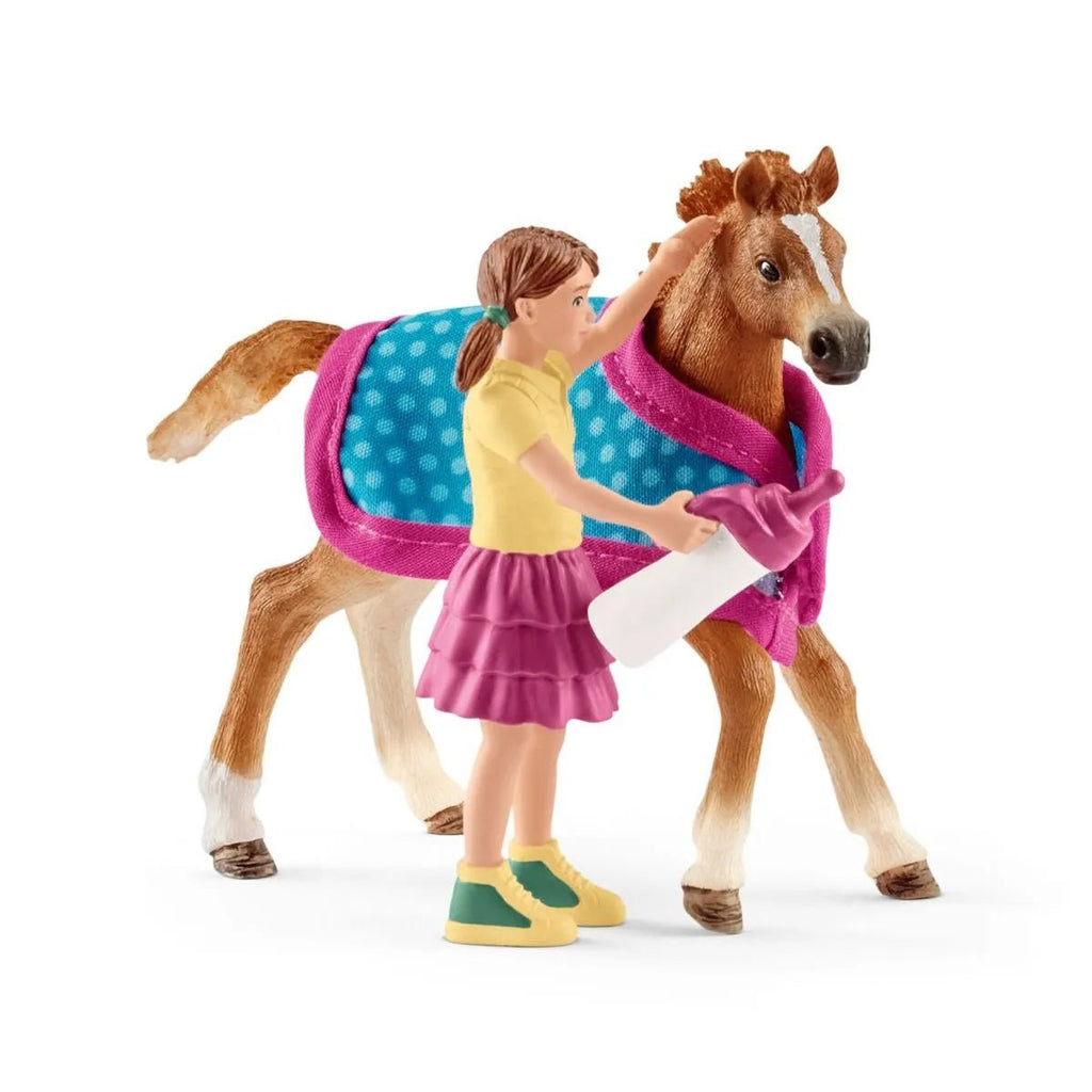 Schleich Horse Club - Foal with blanket - Timeless Toys