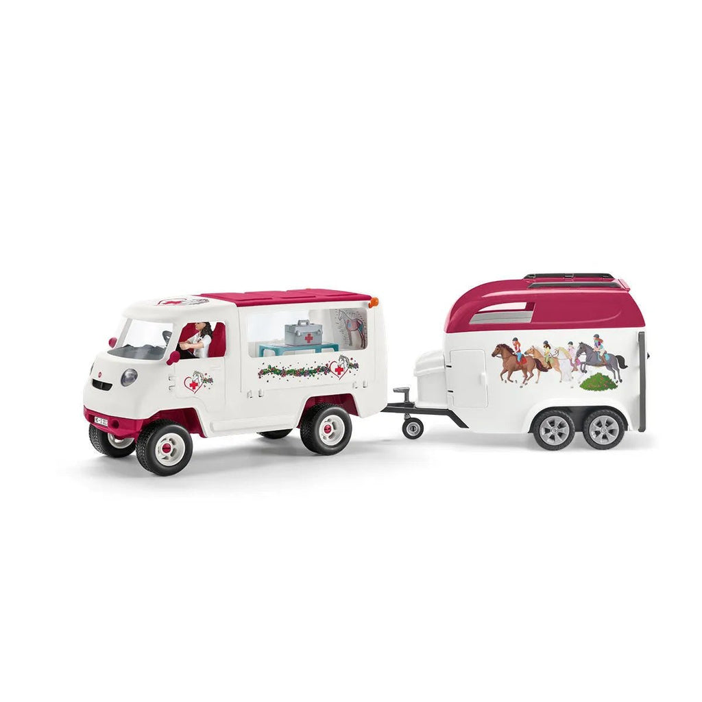 Schleich Horse Club - Mobile Vet with Hanoverian Foal - Timeless Toys