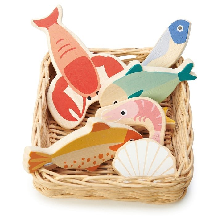 Seafood Basket by Tender Leaf Toys - Timeless Toys