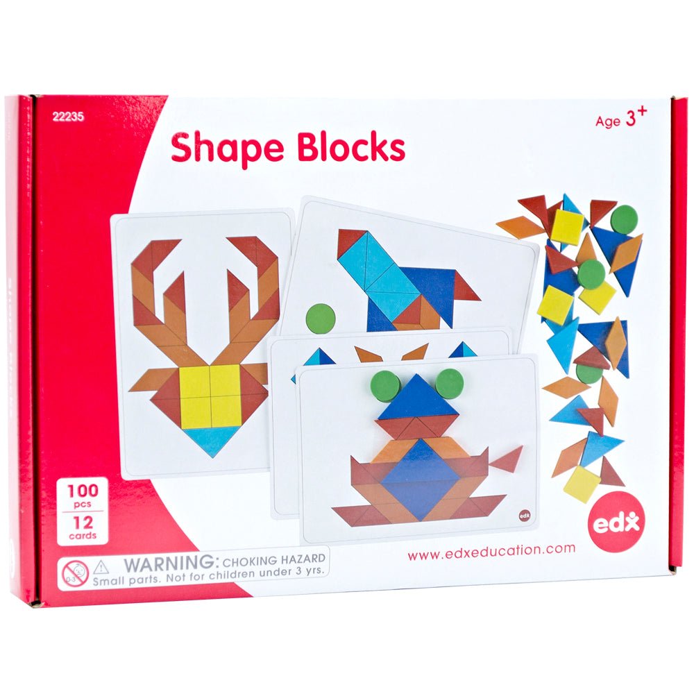 Shape Blocks by EDX Education - 112pcs - Timeless Toys