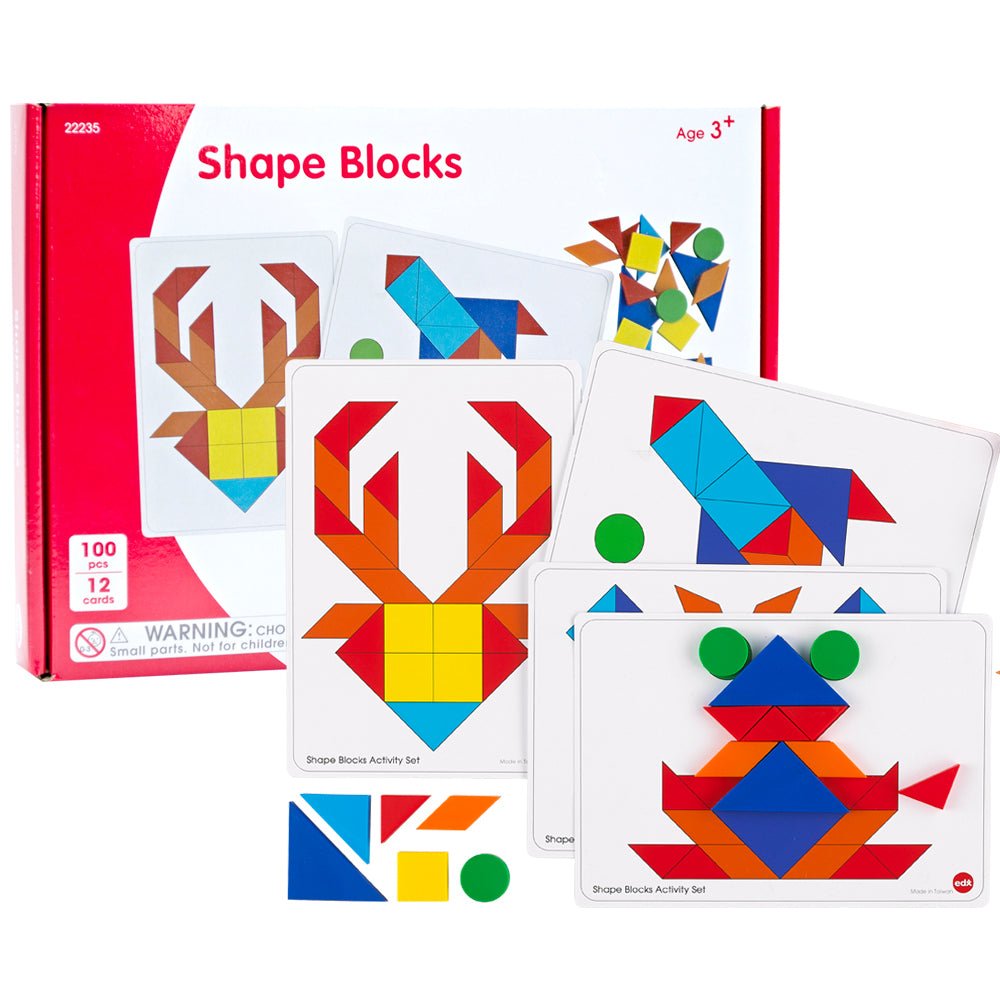 Shape Blocks by EDX Education - 112pcs - Timeless Toys