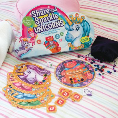 Share and Sparkle Unicorns Cooperative Game- Peaceable Kingdom - Timeless Toys