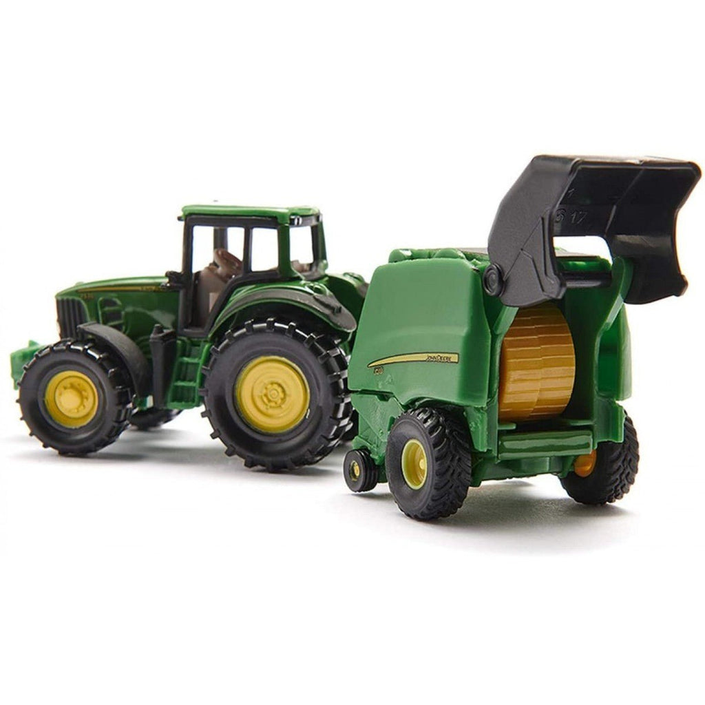 Siku 1:87 John Deere Tractor with Baler - Timeless Toys