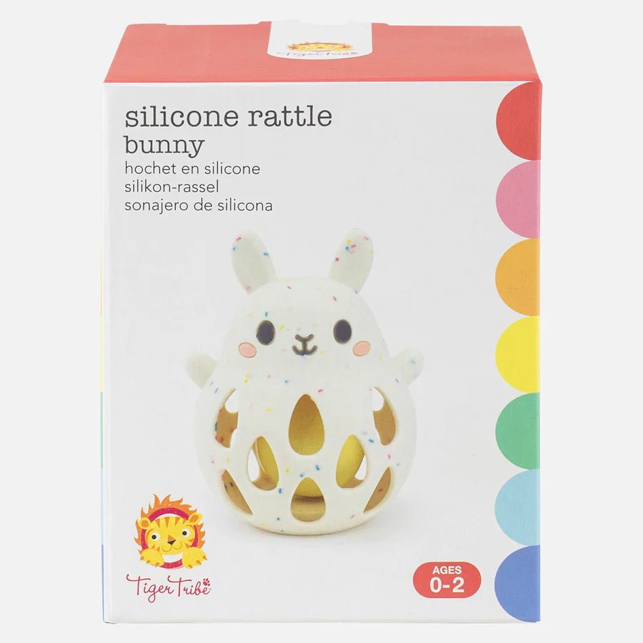 Silicone Rattle - Bunny by Tiger Tribe - Timeless Toys