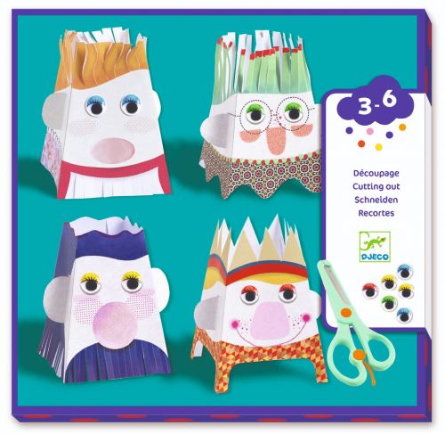 Snip Snip Characters - Safe Scissor Cutting workshop by Djeco - Timeless Toys