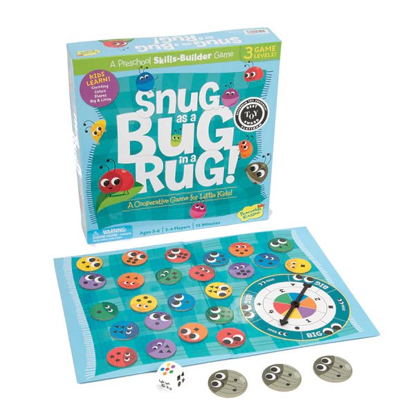 Snug as a Bug in a Rug Cooperative Board Game - Peaceable Kingdom - Timeless Toys