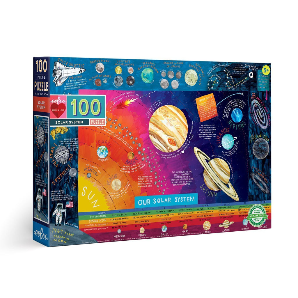 Solar System 100pc Puzzle by eeBoo - Timeless Toys