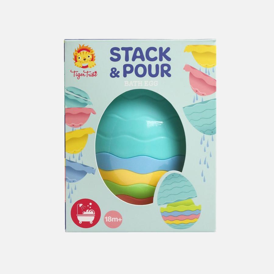 Stack and Pour Bath Egg by Tiger Tribe - Timeless Toys