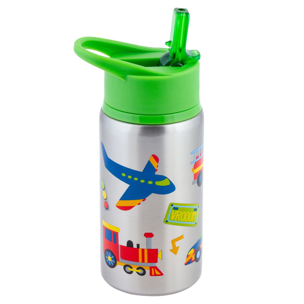 Stainless Steel Water Bottle with Flip Top Lid - Transport - Timeless Toys