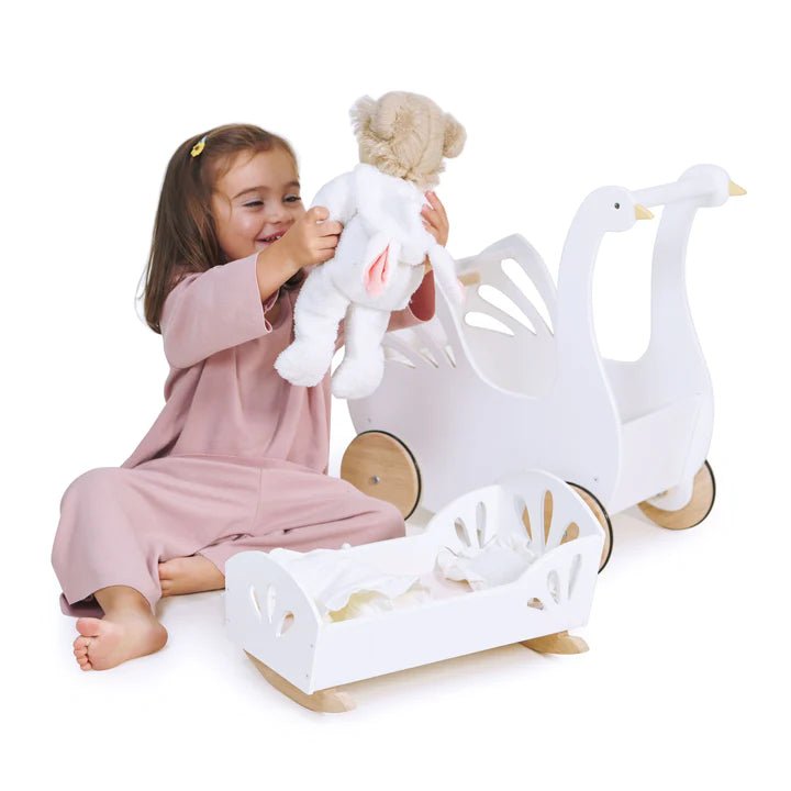Sweet Swan Dolly Bed by Tender Leaf Toys - Timeless Toys