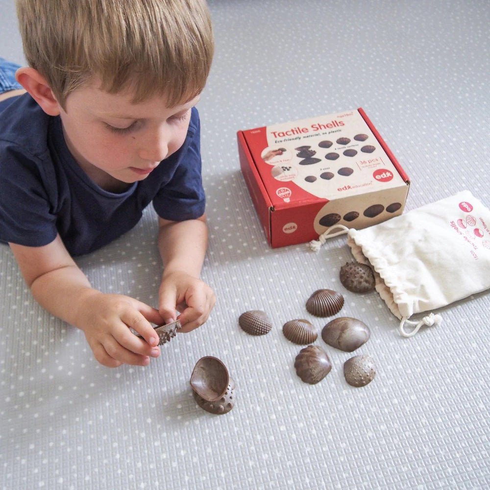 Tactile Shells - Eco Friendly 36pcs by EDX Education - Timeless Toys