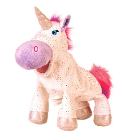 Unicorn Moving Mouth Hand Puppet - Timeless Toys