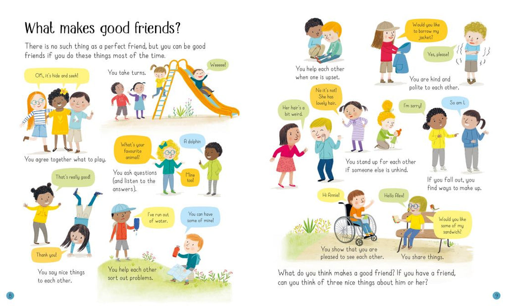 Usborne - All About Friends 3yrs+ - Timeless Toys