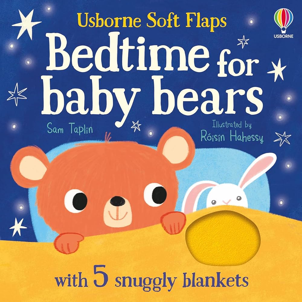 Usborne - Bedtime for Baby Bears - Sensory Board Book - 6mths+ - Timeless Toys