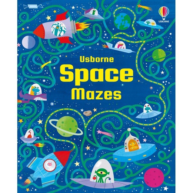 Usborne - Book and 200pc Jigsaw - Space Maze 6yrs+ - Timeless Toys