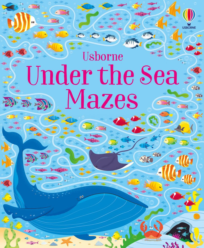 Usborne - Book and 200pc Jigsaw - Under the Sea Maze 6yrs+ - Timeless Toys