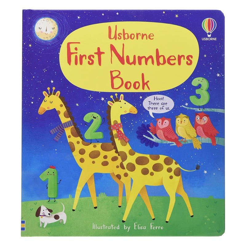 Usborne - First Numbers Book 2yrs+ - Timeless Toys