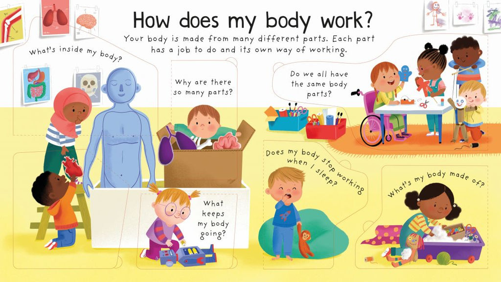 Usborne First Questions and Answers - How Does My Body Work? - Timeless Toys