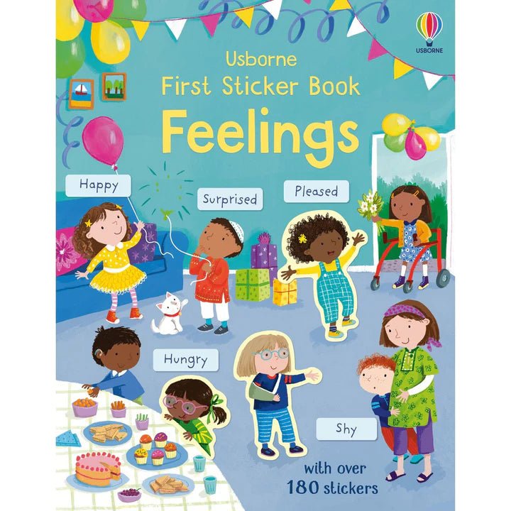 Usborne First Sticker Book - Feelings - 3yrs+ - Timeless Toys
