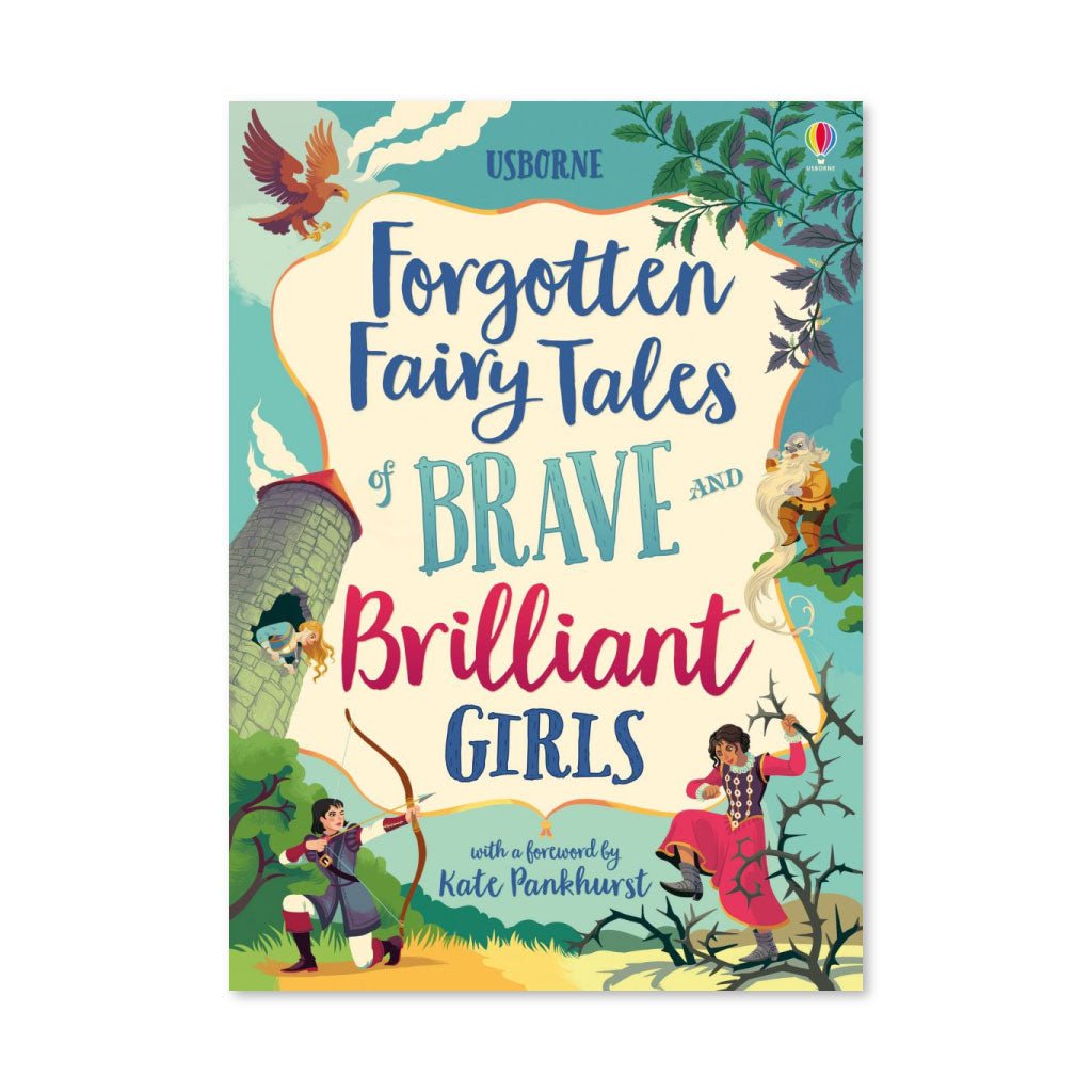 Usborne - Forgotten Fairy Tales of Brave and Brilliant Girls- 7yrs+ - Timeless Toys