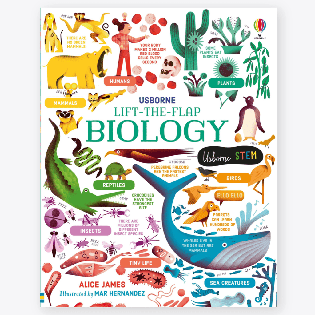 Usborne Lift the Flap Book - Biology - Timeless Toys