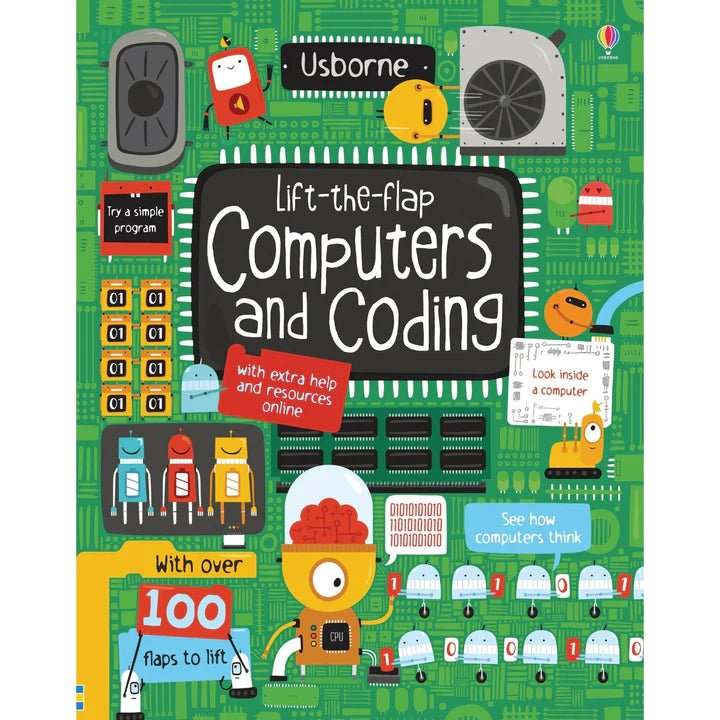 Usborne: Lift the Flap book: Computers and Coding - 7yrs+ - Timeless Toys