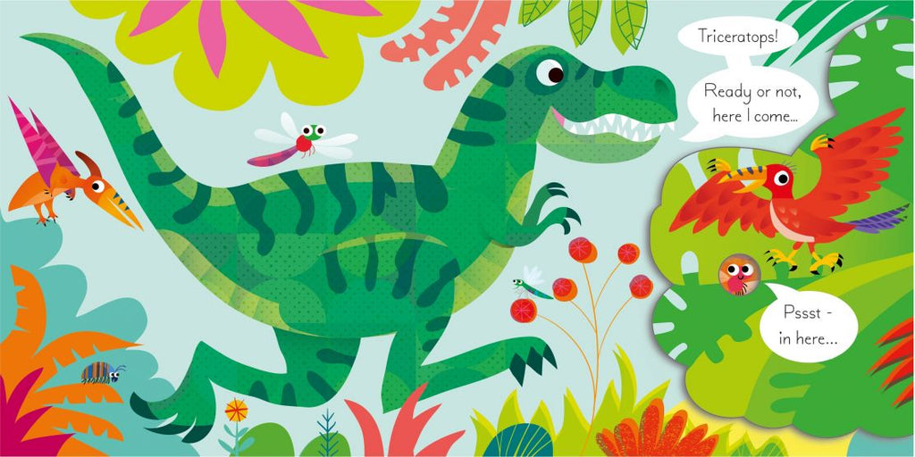 Usborne - Lift the Flap - Play Hide and Seek with the Dinosaurs 1yr+ - Timeless Toys