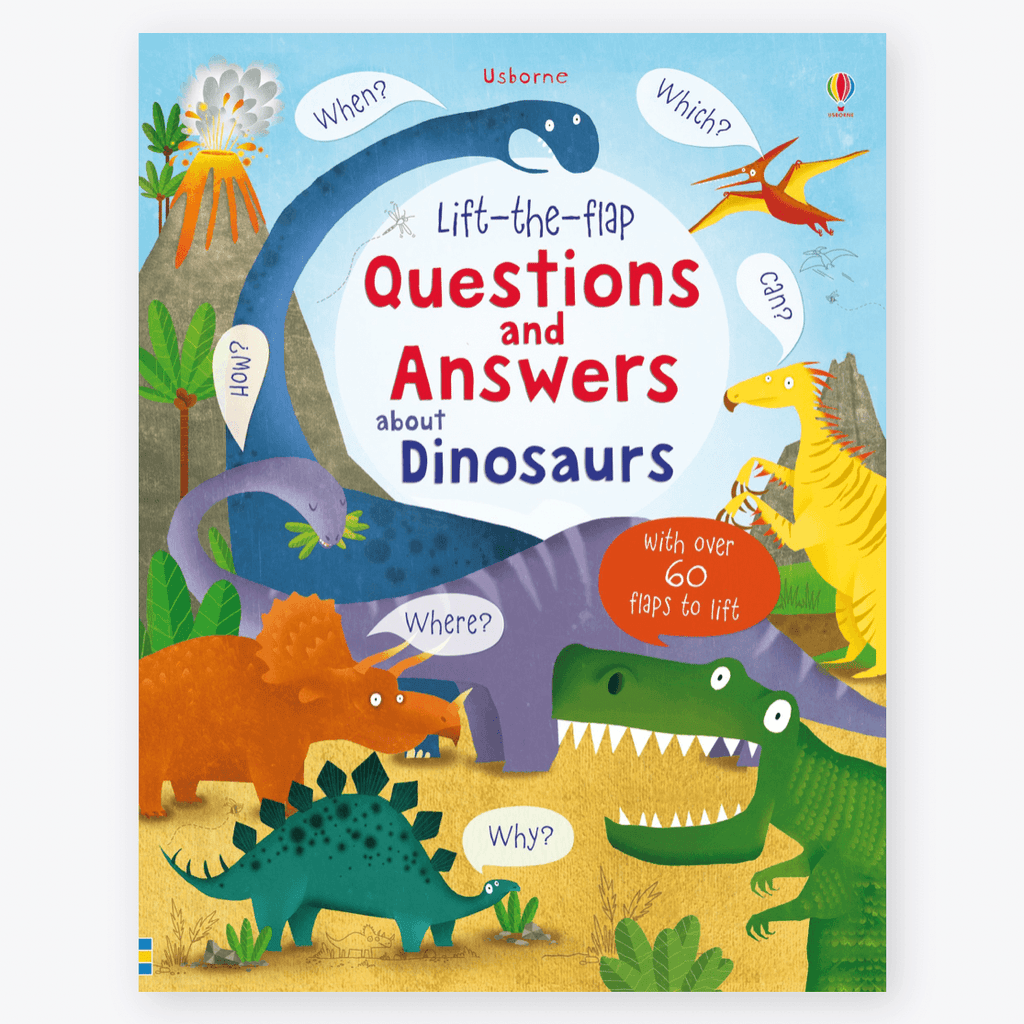 Usborne Lift the Flap - Questions and Answers about Dinosaurs - Timeless Toys