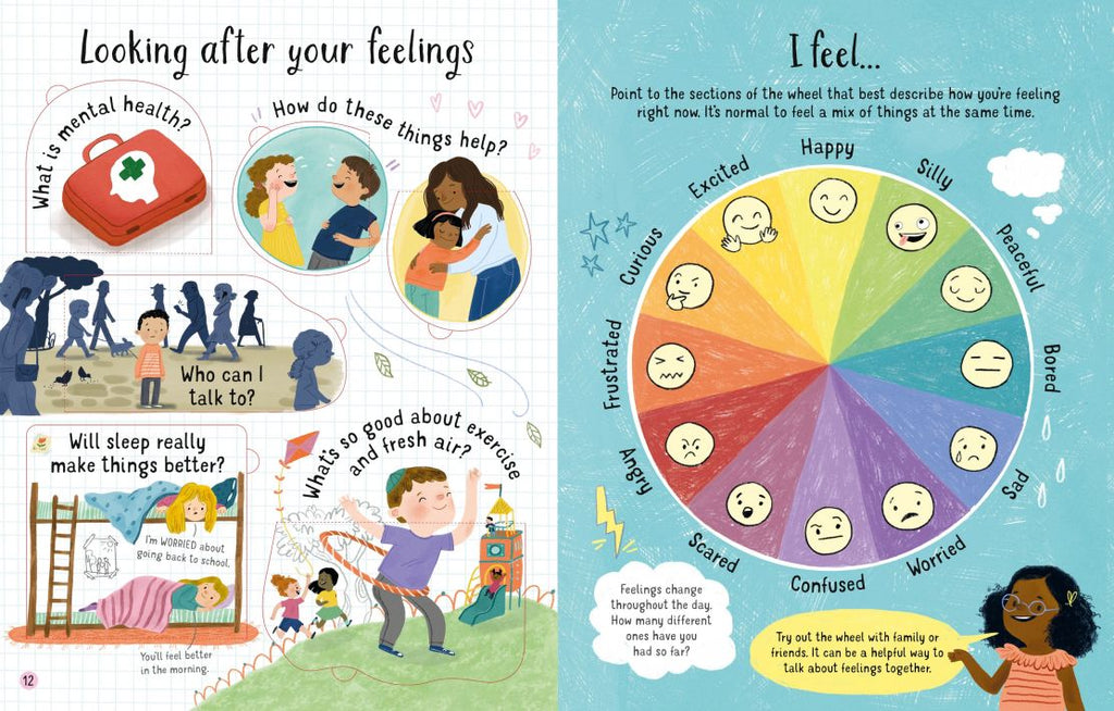 Usborne Lift the Flap: Questions and Answers About Feelings 6yrs+ - Timeless Toys